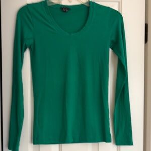 Green Long Sleeve Top by Theory